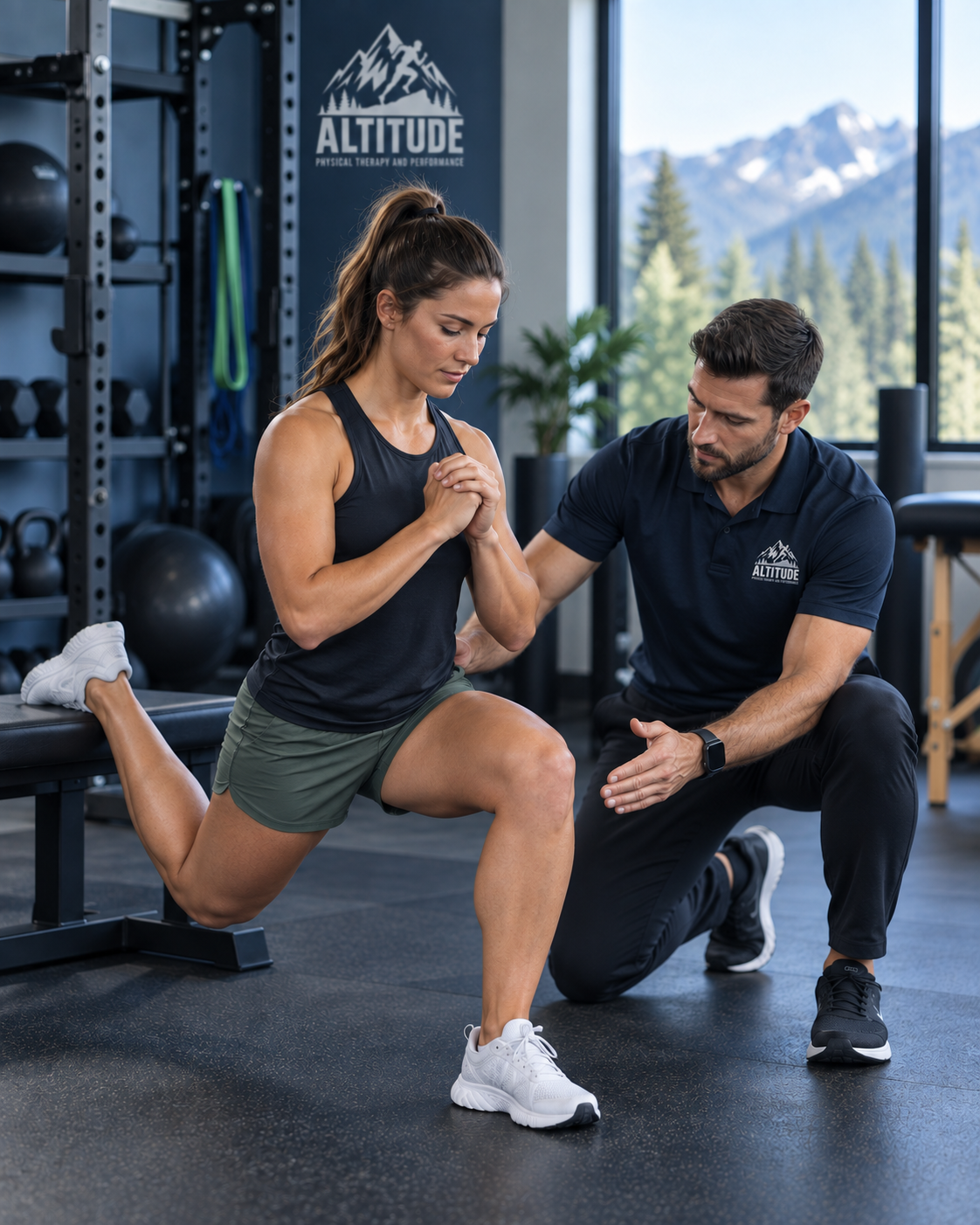 A person deadlifting with the tame of the company